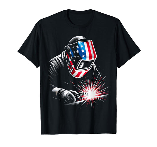 USA Patriotic Welder T-Shirt