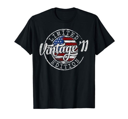Vintage 2011 14th Birthday Gifts for Boy Girl 14 Year Old T-Shirt