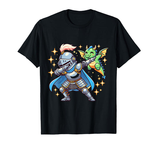 Dabbing Dragon Knight Shirt Ren Faire Funny Medieval Fantasy T-Shirt