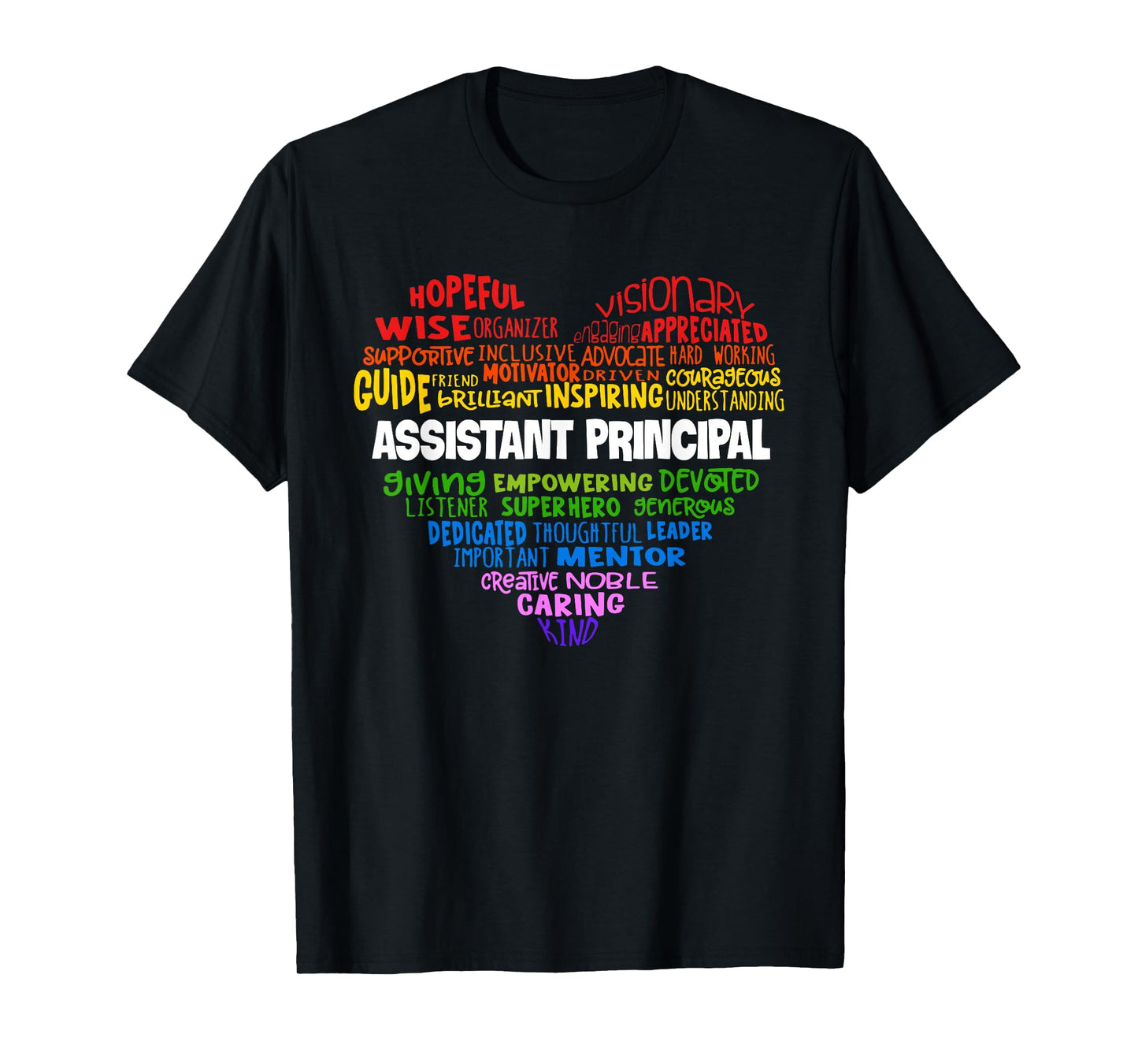 Assistant Principal Cute Heart Shirt Back to School T-Shirt