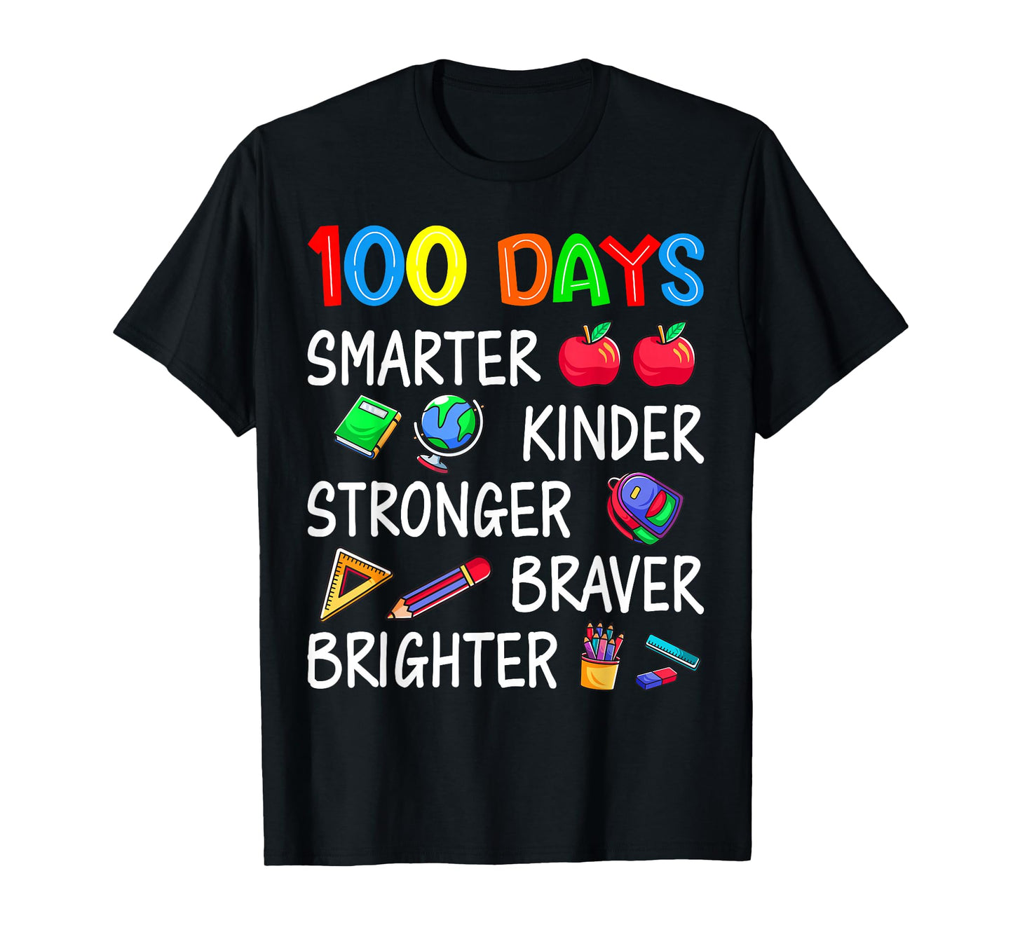 Happy 100 Days of School 100th Day of School Kids Boys Girls T-Shirt