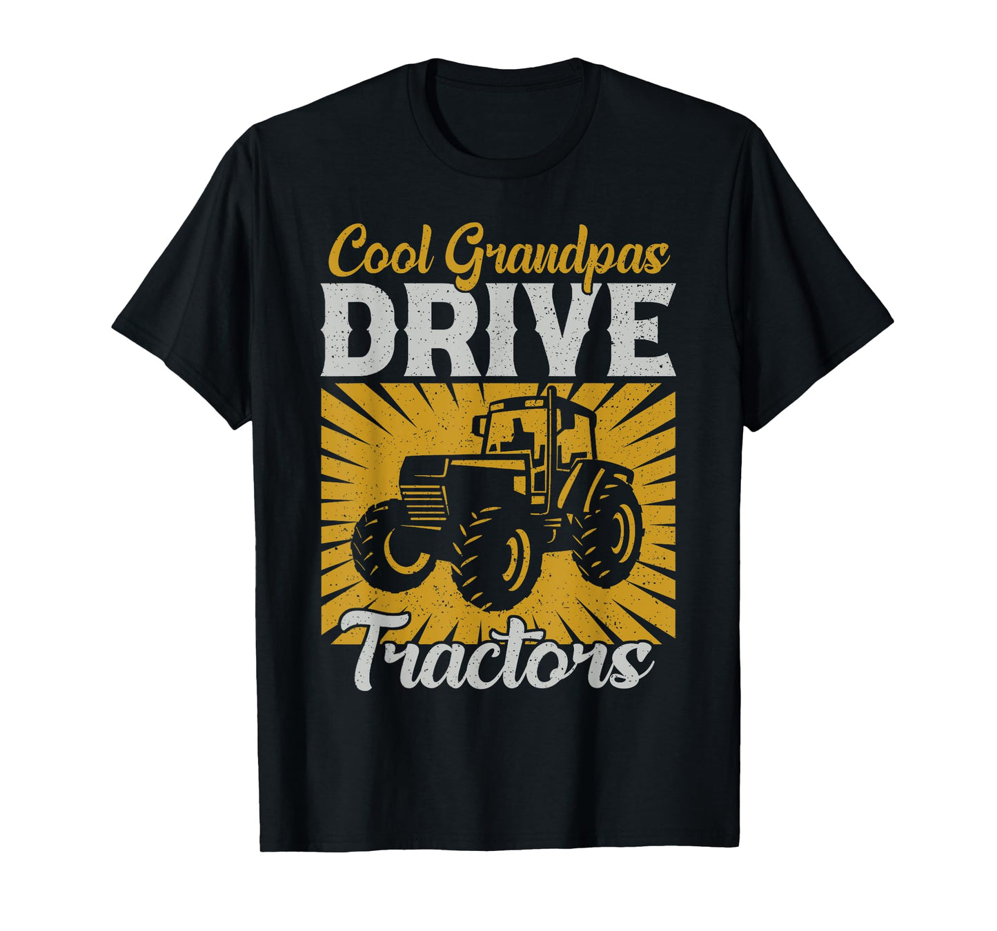 Cool Grandpas Drive Tractors Retro Cool Grandpas Farmer Farm T-Shirt