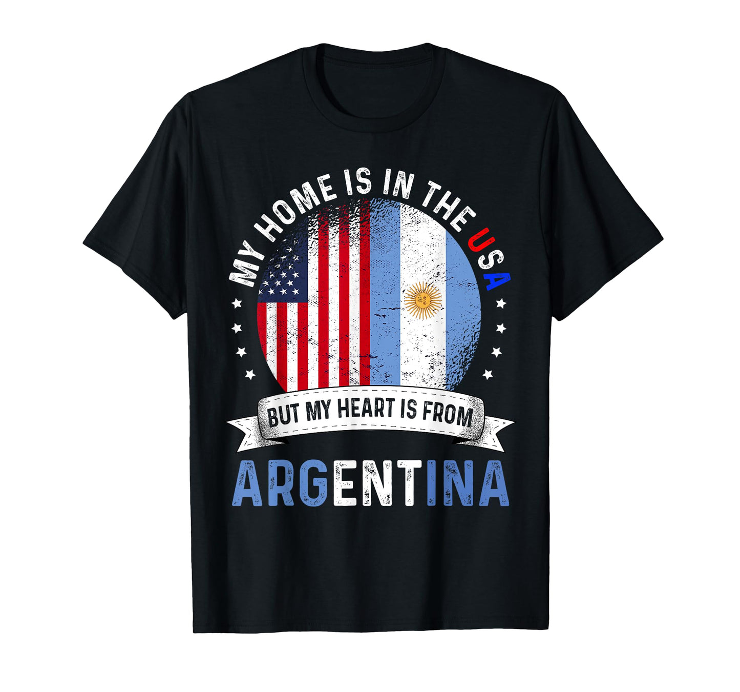 Argentinian American Patriot Heart is from Argentina Flag T-Shirt