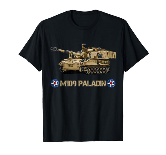 American Self Propelled Artillery M109 Paladin T-Shirt