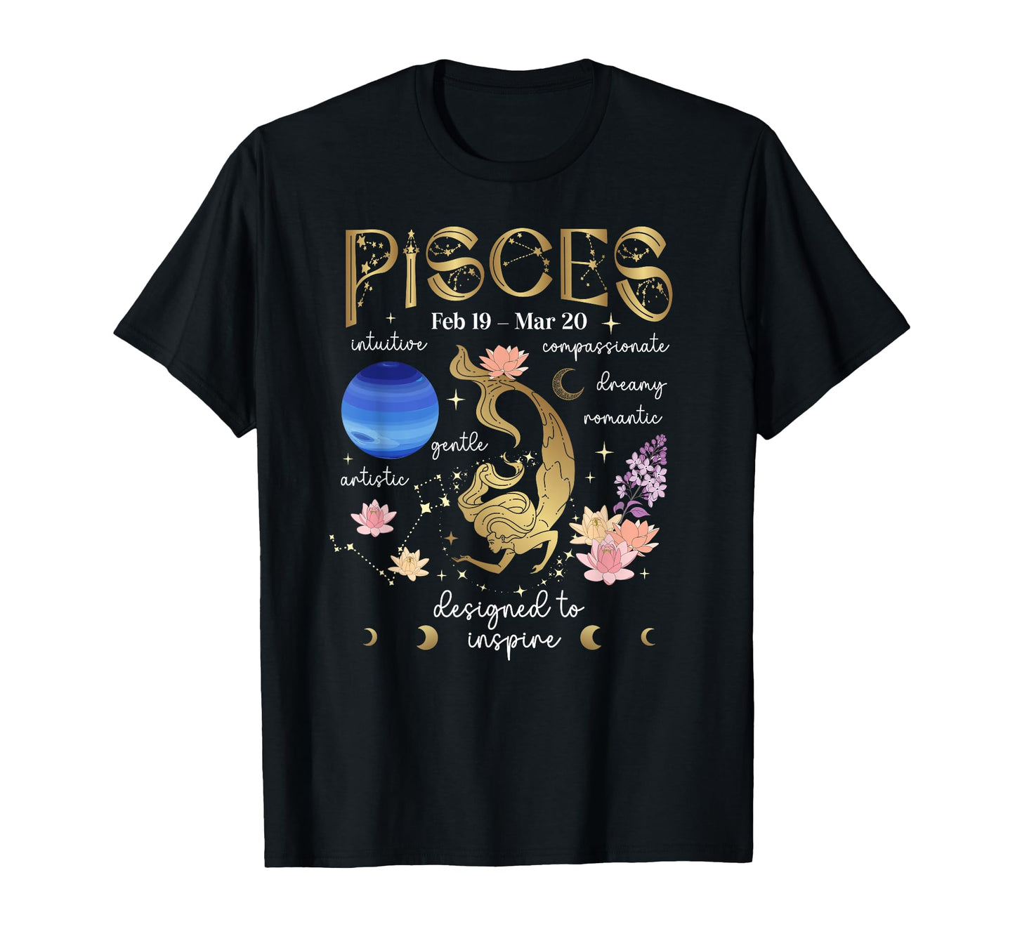 Pisces Facts Pisces Zodiac Sign Pisces Birthday T-Shirt