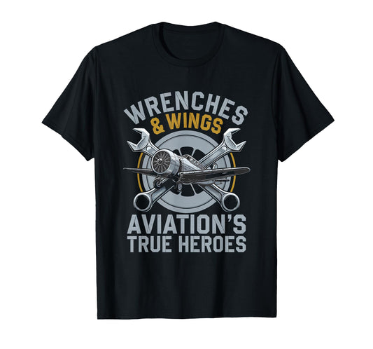 Aircraft Technician Airplane Maintenance Airframe Mechanic T-Shirt