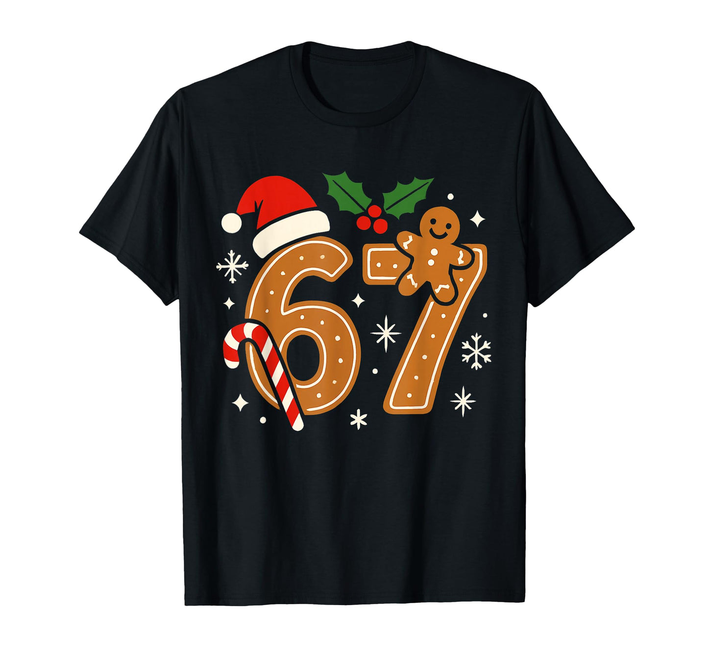 6 7 Meme Christmas Shirt 67 Six Seven Cookies Gingerbread T-Shirt