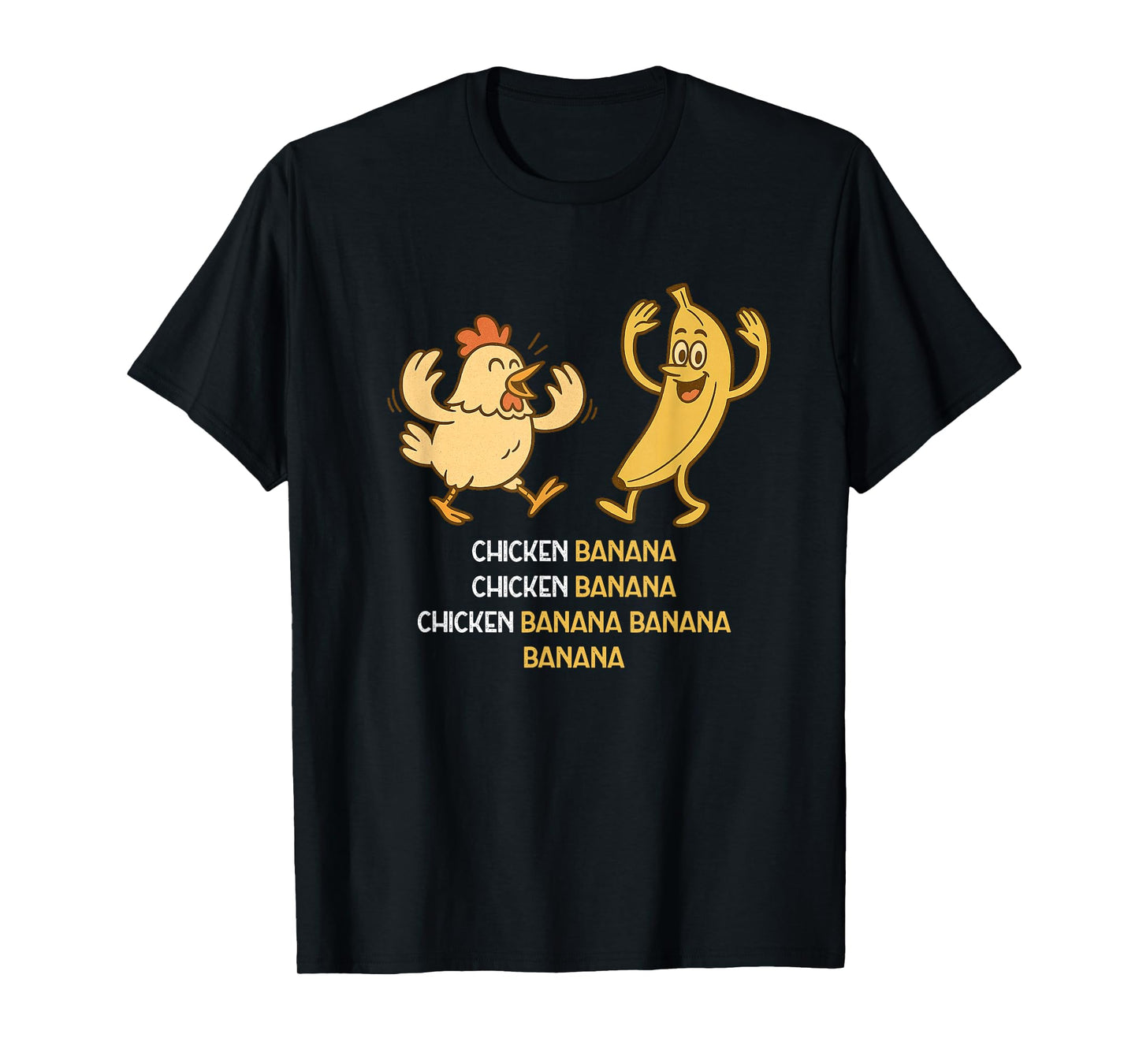 Retro Vintage Chicken Banana Dance T-Shirt