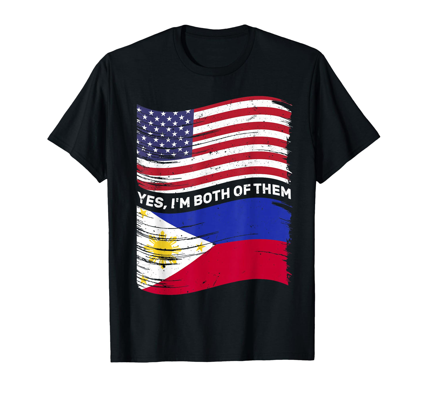 Half American Half Filipino USA Philippines Flag Mixed Kids T-Shirt