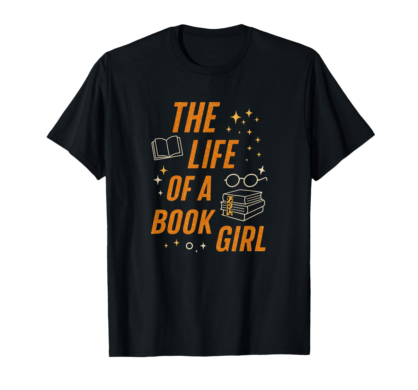 The Life of A Book Girl Reader Aesthetic Graphic T-Shirt