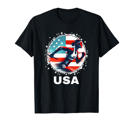 USA Team Track and Field Shirt Track and Field Women USA T-Shirt