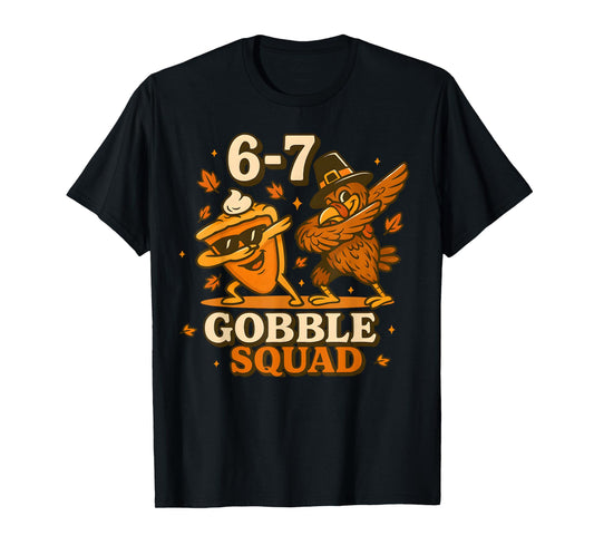67 Thanksgiving Squad Turkey Pumpkin Pie Six Seven Meme Boys T-Shirt