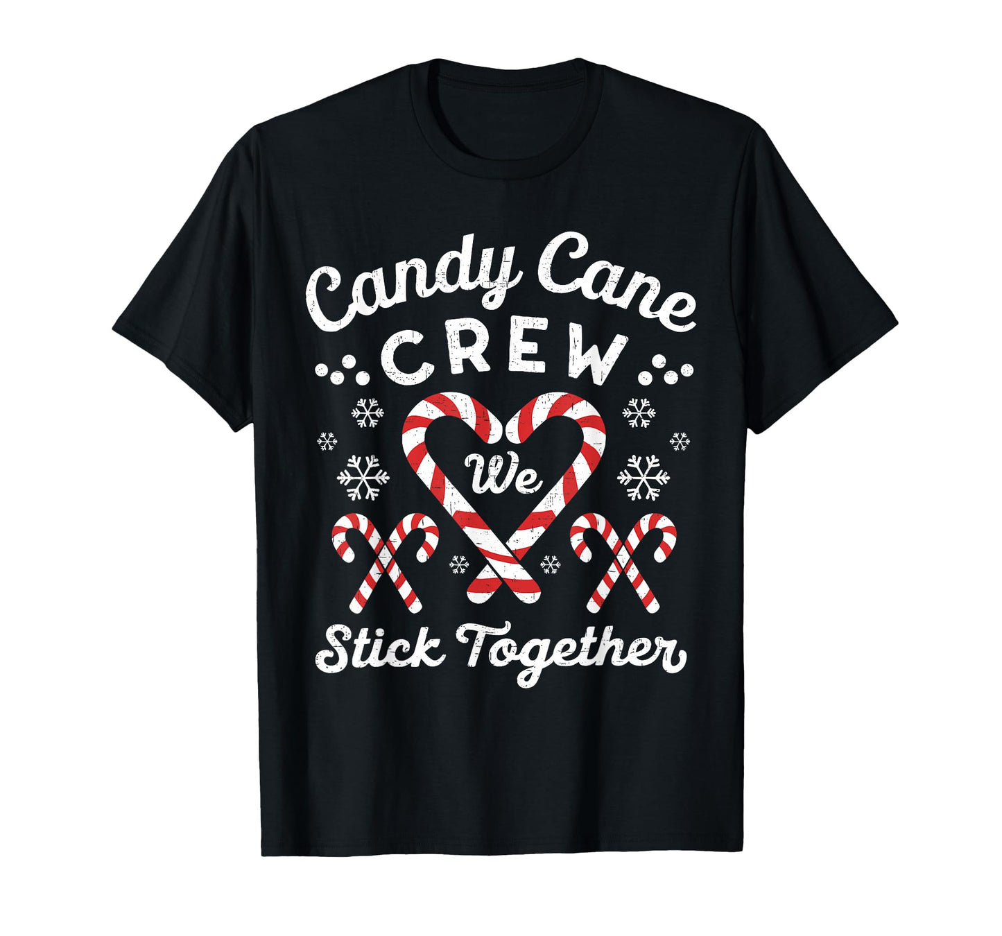 Christmas Candy Cane Heart Holiday Family Matching Pajama PJ T-Shirt