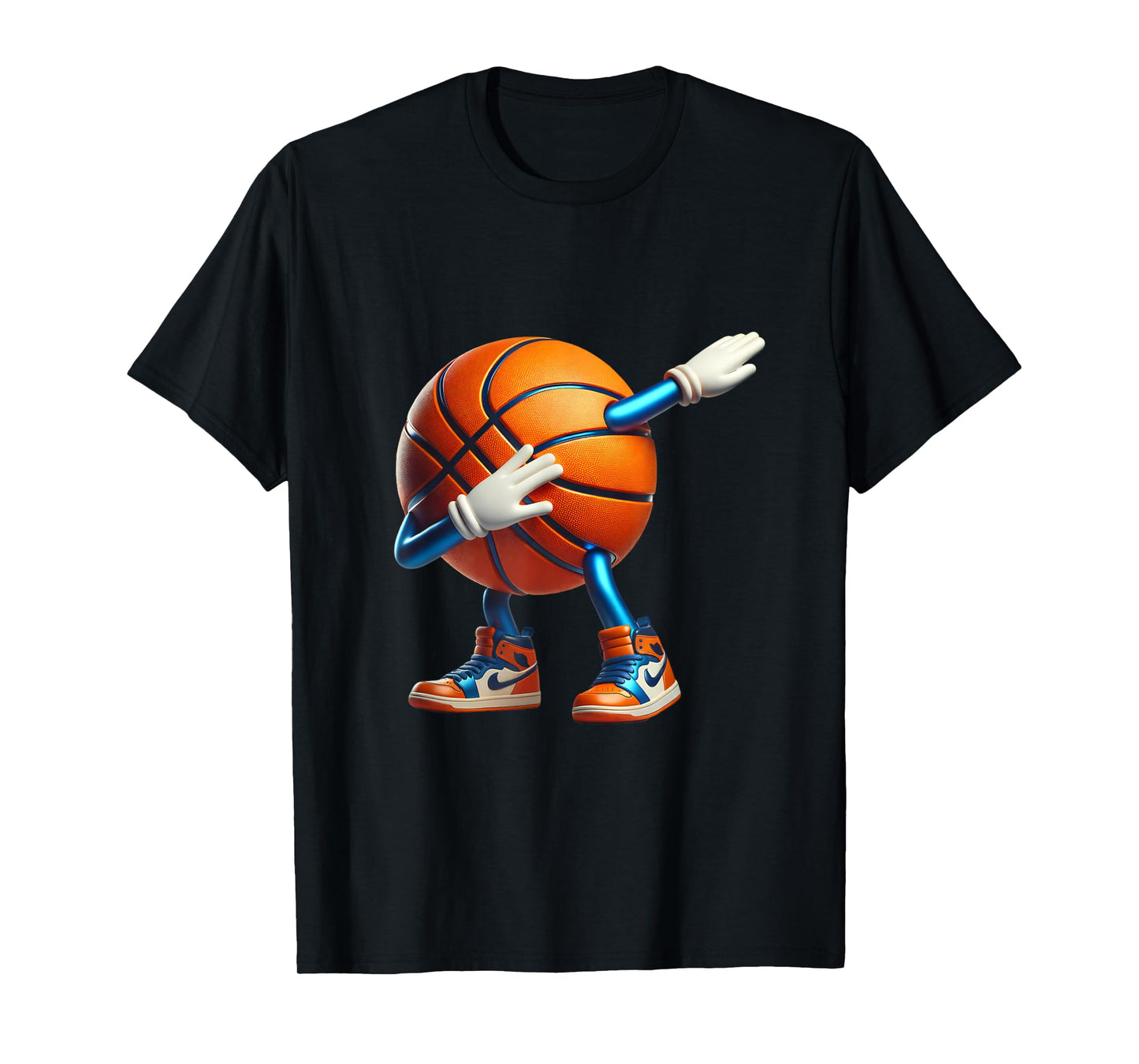 Dabbing Basketball Ball Funny Boys Men Women Sports Player T-Shirt