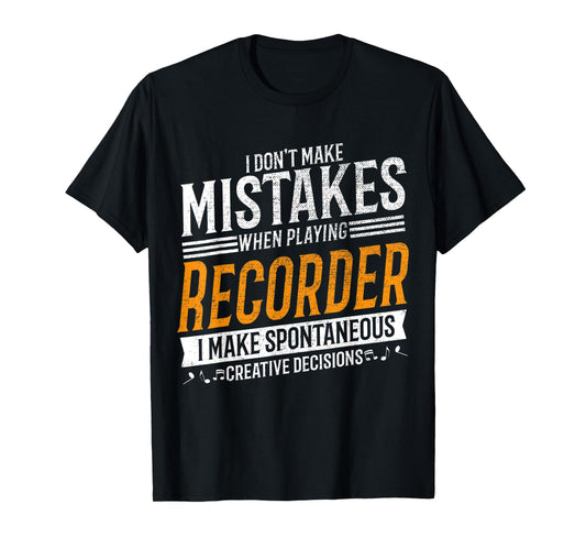 Recorder Music Lover Creative Recorder Player T-Shirt