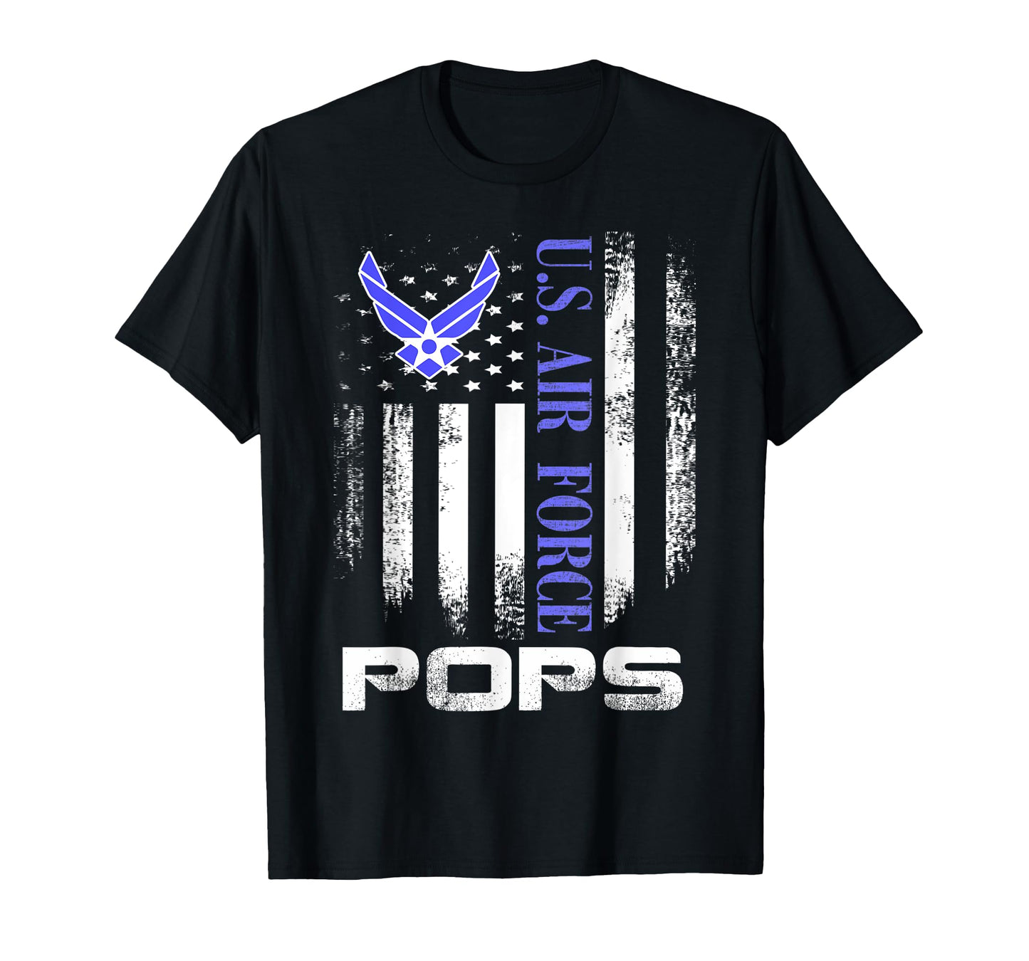 Vintage U.S. Air Force Pops With American Flag Women Kids Men T-Shirt