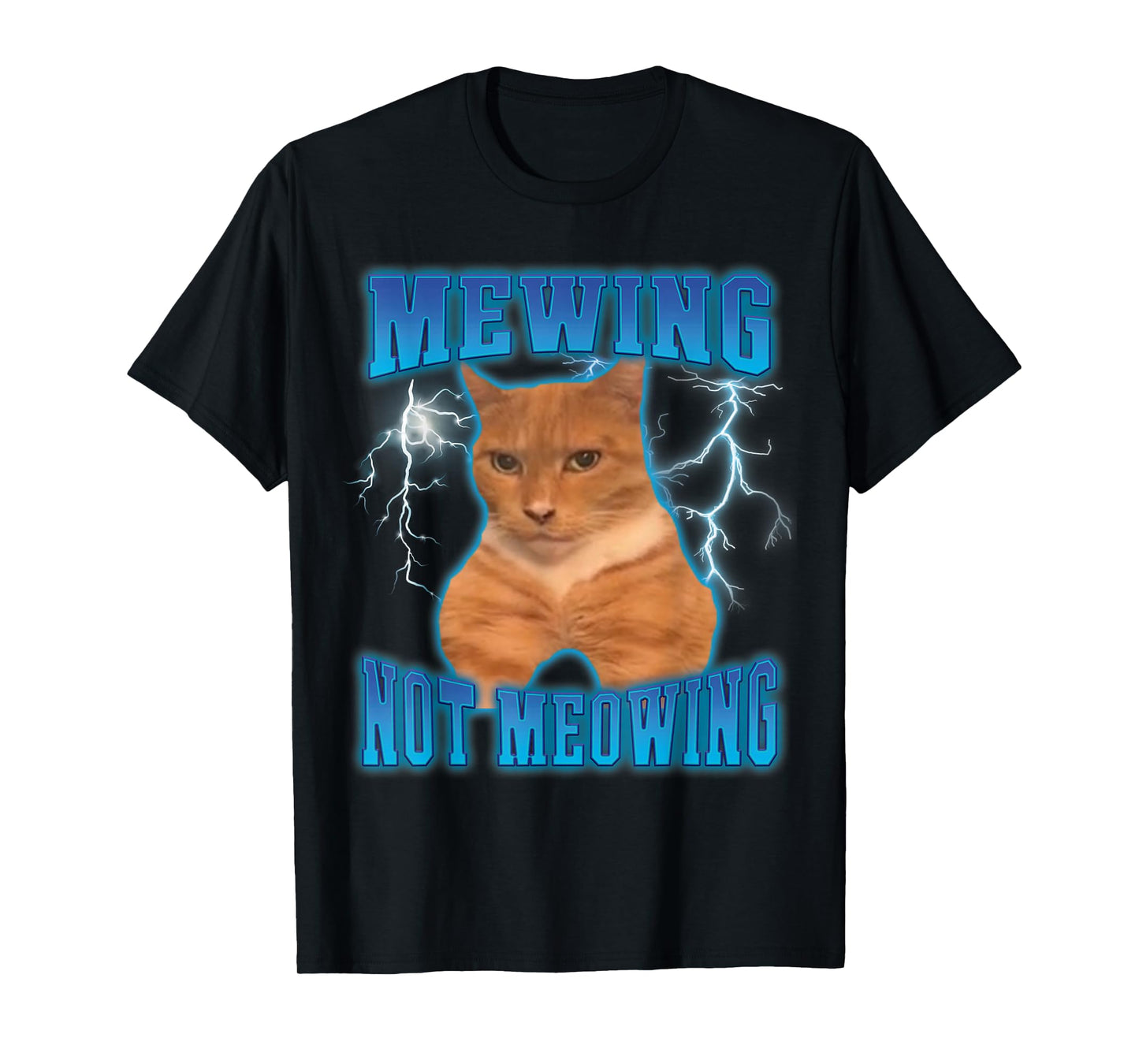 Cat Mewing Meme Cat Mewing Not Meowing T-Shirt