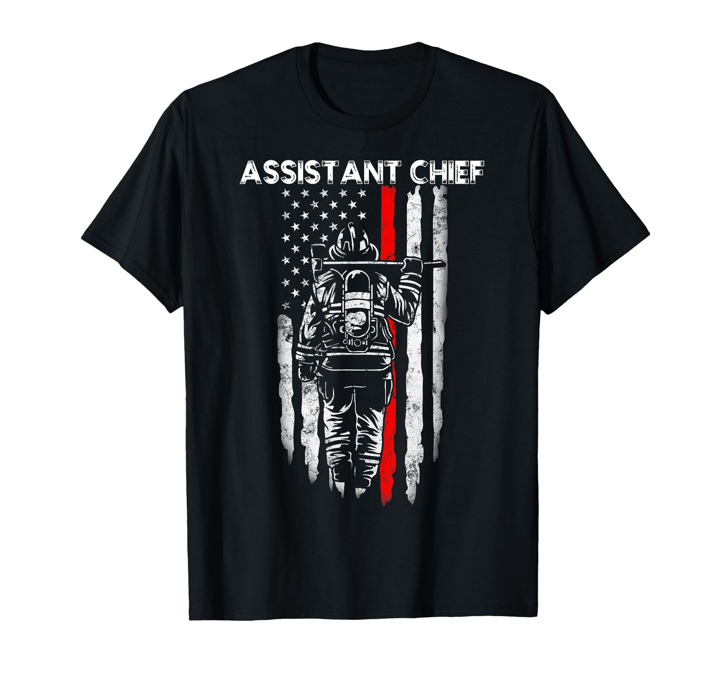 Assistant Fire Chief American flag gifts for Assistant Chief T-Shirt for Women Men
