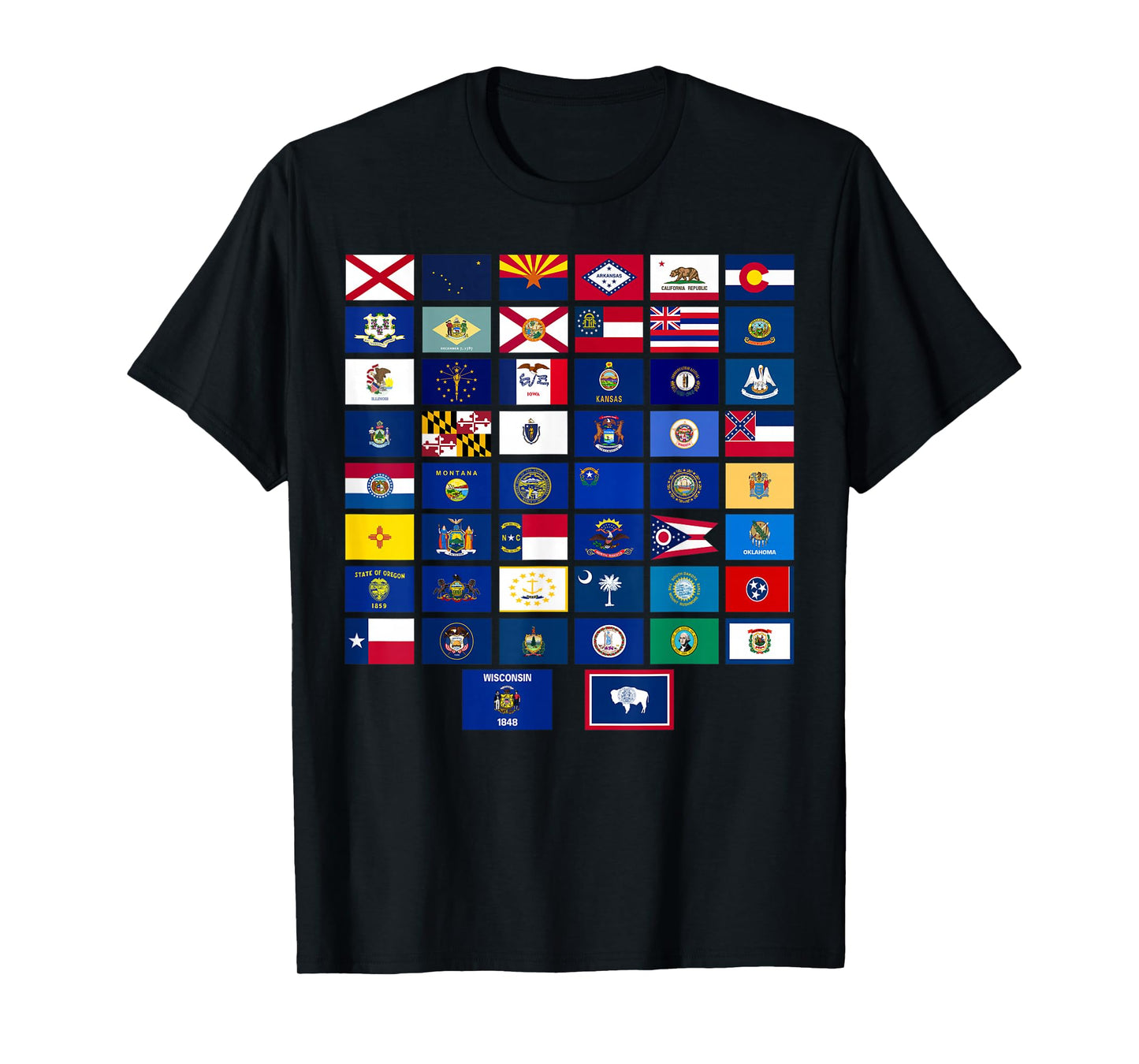 Flags of the US states T-Shirt