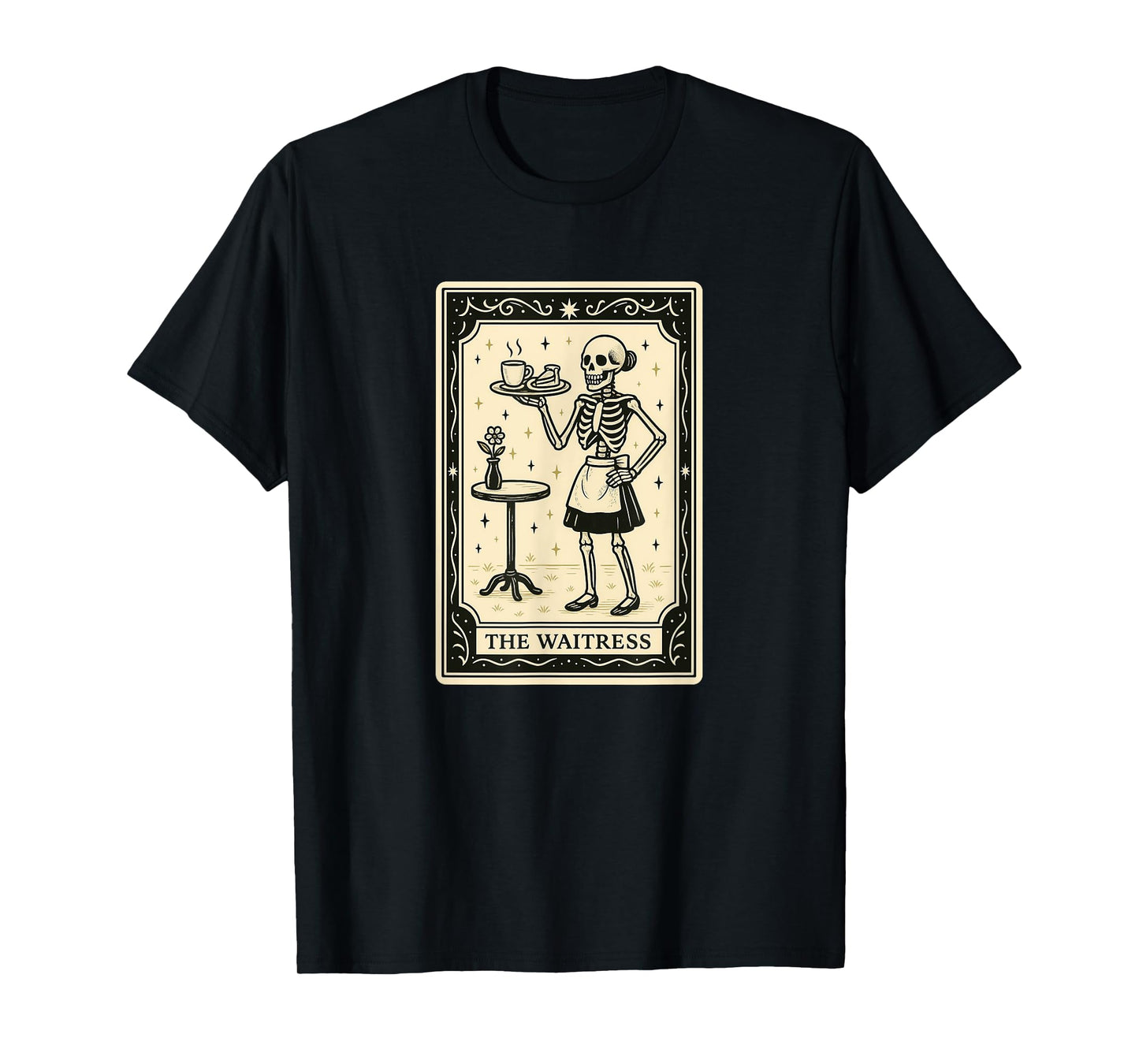 The Waitress Tarot Card - Halloween Spooky Gothic Witchy T-Shirt