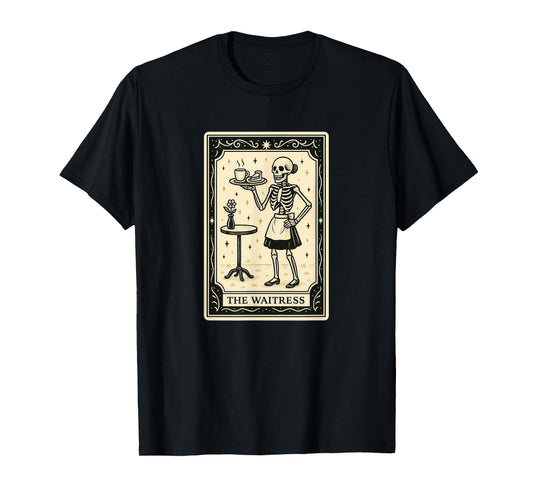 The Waitress Tarot Card - Halloween Spooky Gothic Witchy T-Shirt