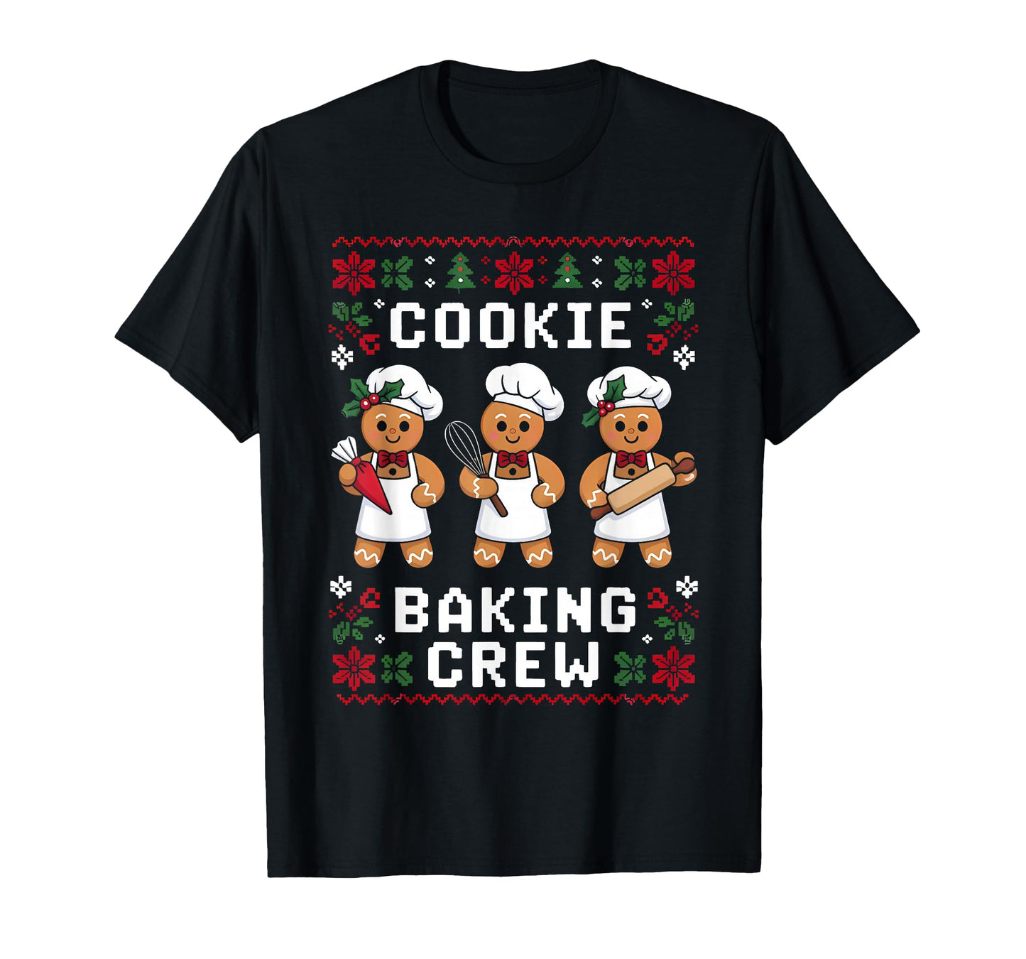 Christmas Cookie Baking Crew Family Baking Funny T-Shirt