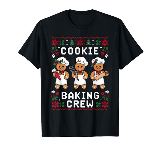Christmas Cookie Baking Crew Family Baking Funny T-Shirt