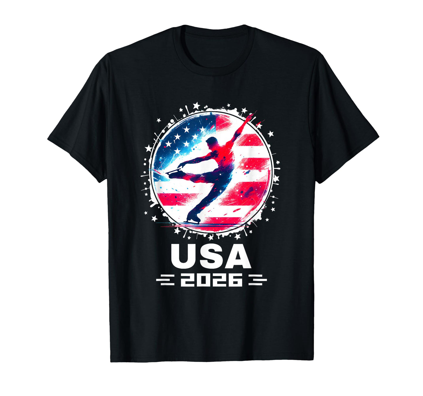 USA Team 2026 Figure Skating Shirt for Men Men Kids 2026 T-Shirt