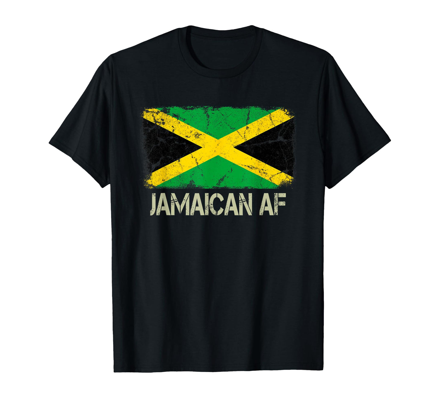 Jamaican AF Flag Funny Jamaican American Family Heritage T-Shirt