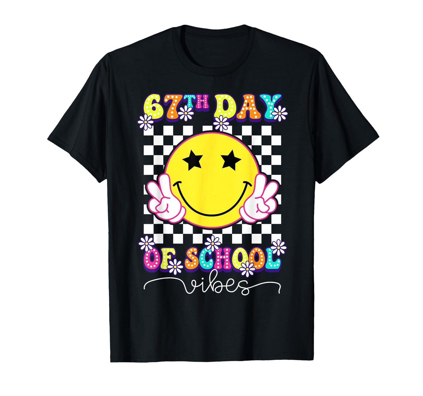 67th Day of School Vibes Funny Six Seven 67 Meme Slang T-Shirt