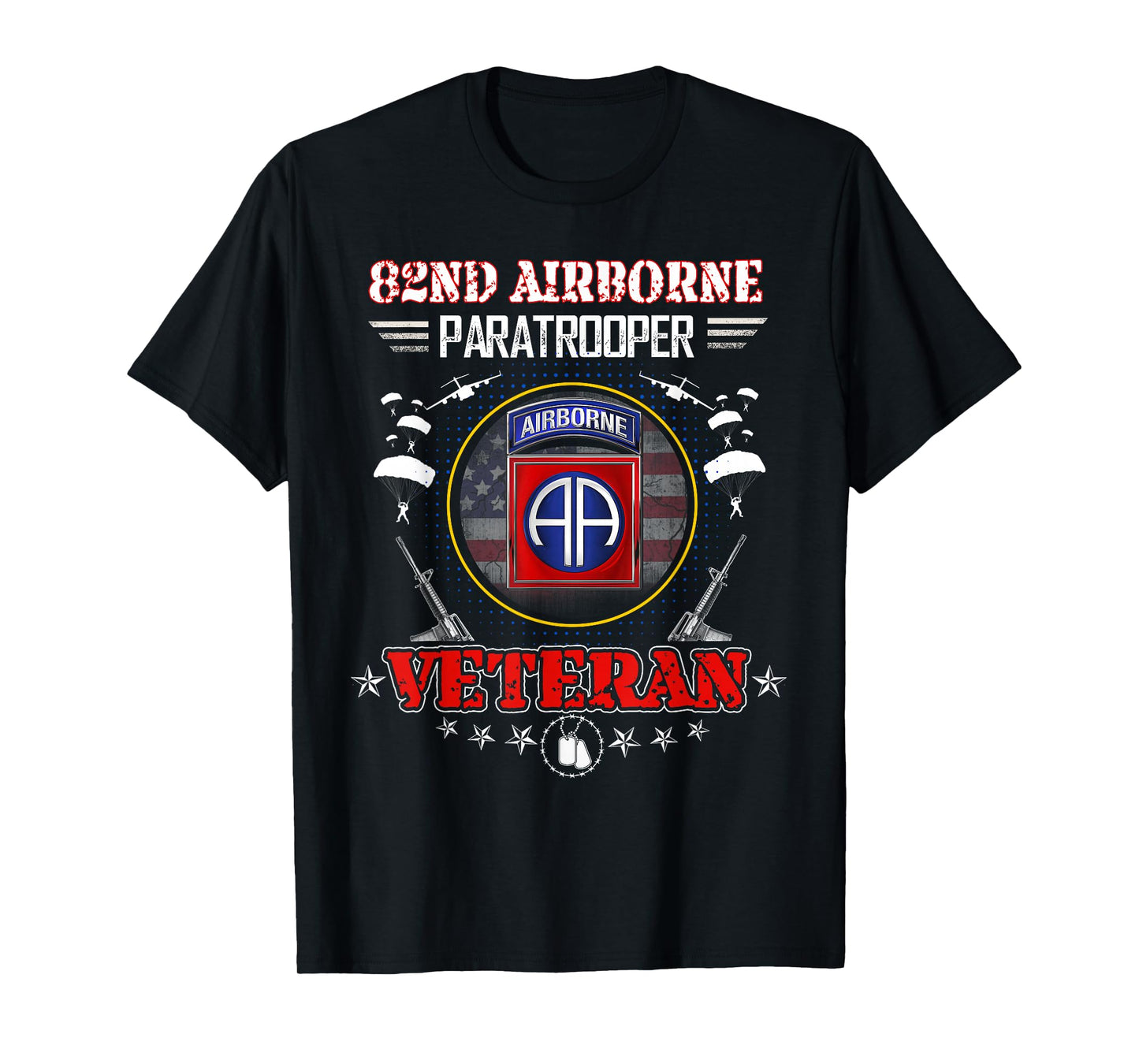 82nd Airborne Paratrooper Veteran Vintage T-shirt Mens T-Shirt