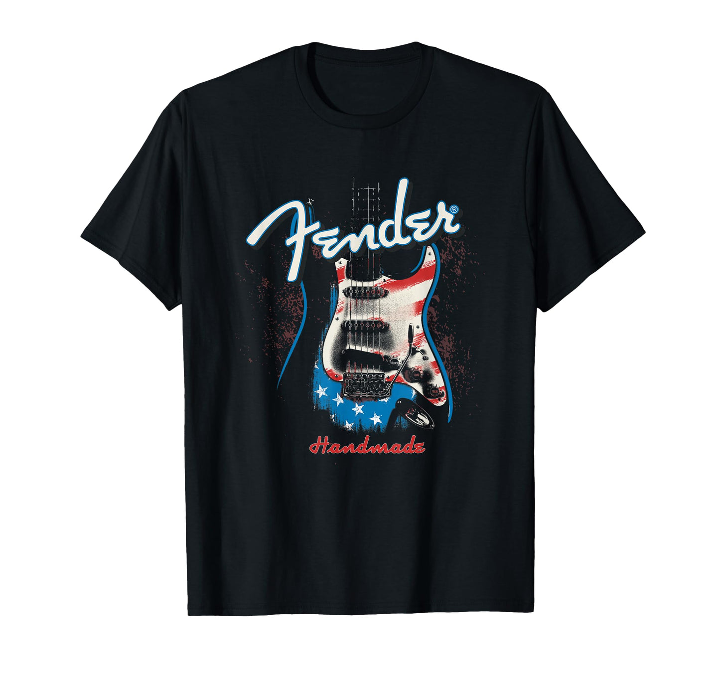 Fender Handmade Guitars 4th of July American Flag T-Shirt