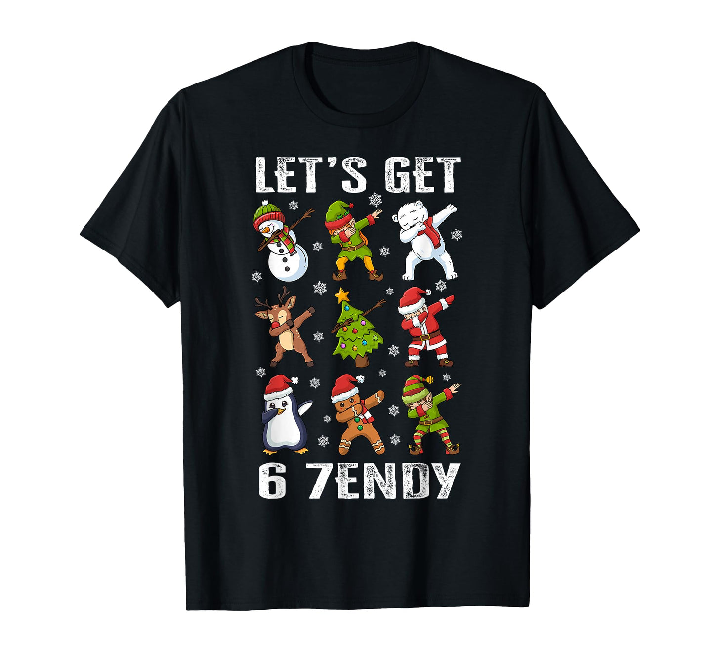 Let's Get 6 7endy Six Seven 67 Christmas Dabbing Santa Dab T-Shirt