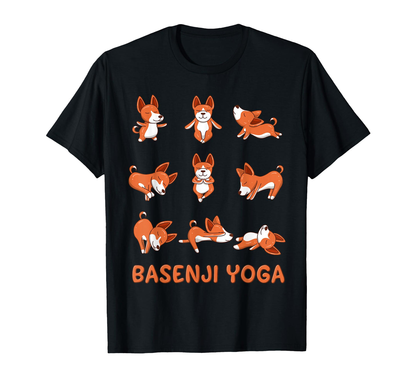 Basenji Yoga shirt Basenji Yoga Pose Meditation T-Shirt