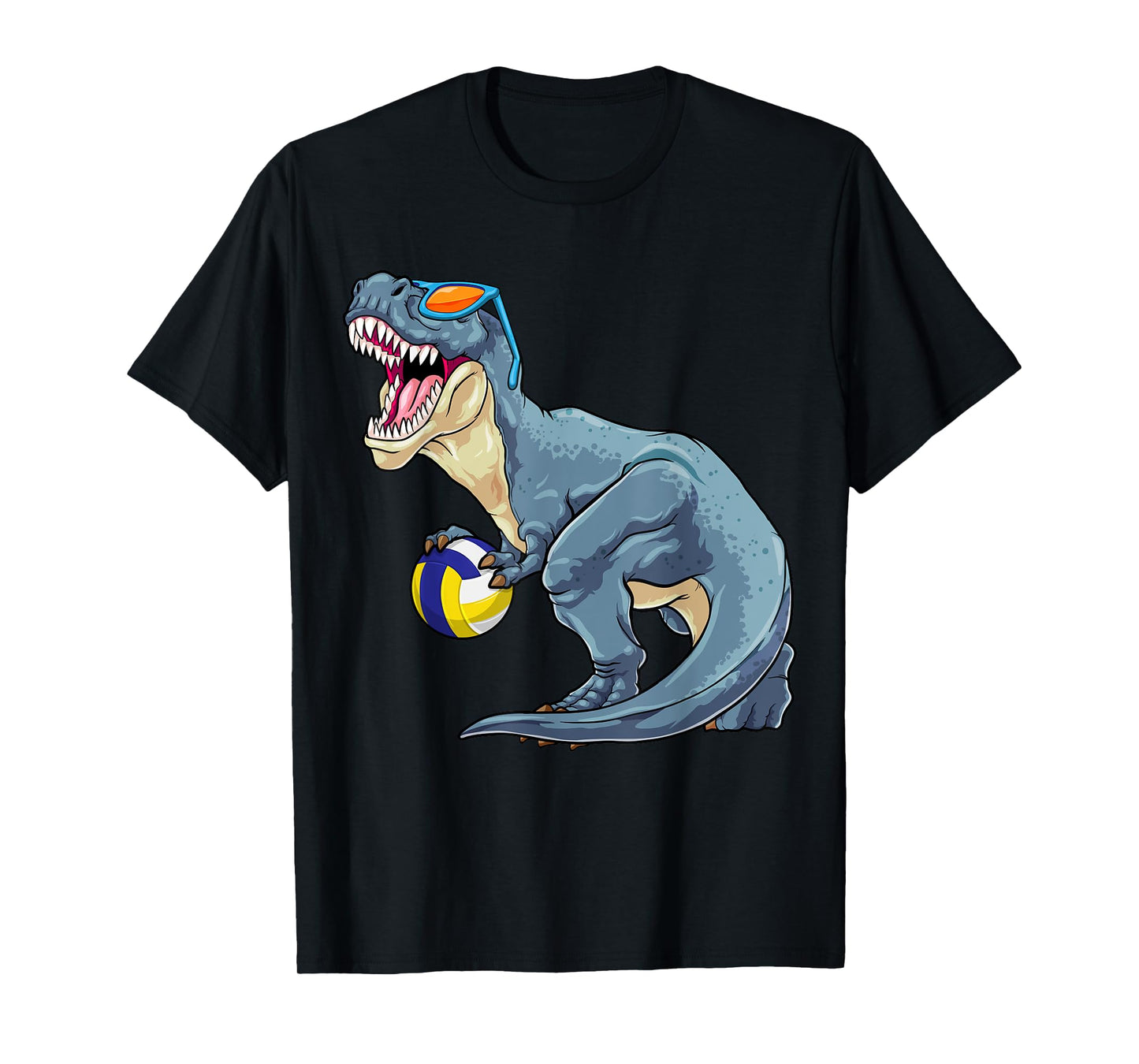 Trex Dinosaur Volleyball Cute Sport Toddler Player Kids Boys T-Shirt