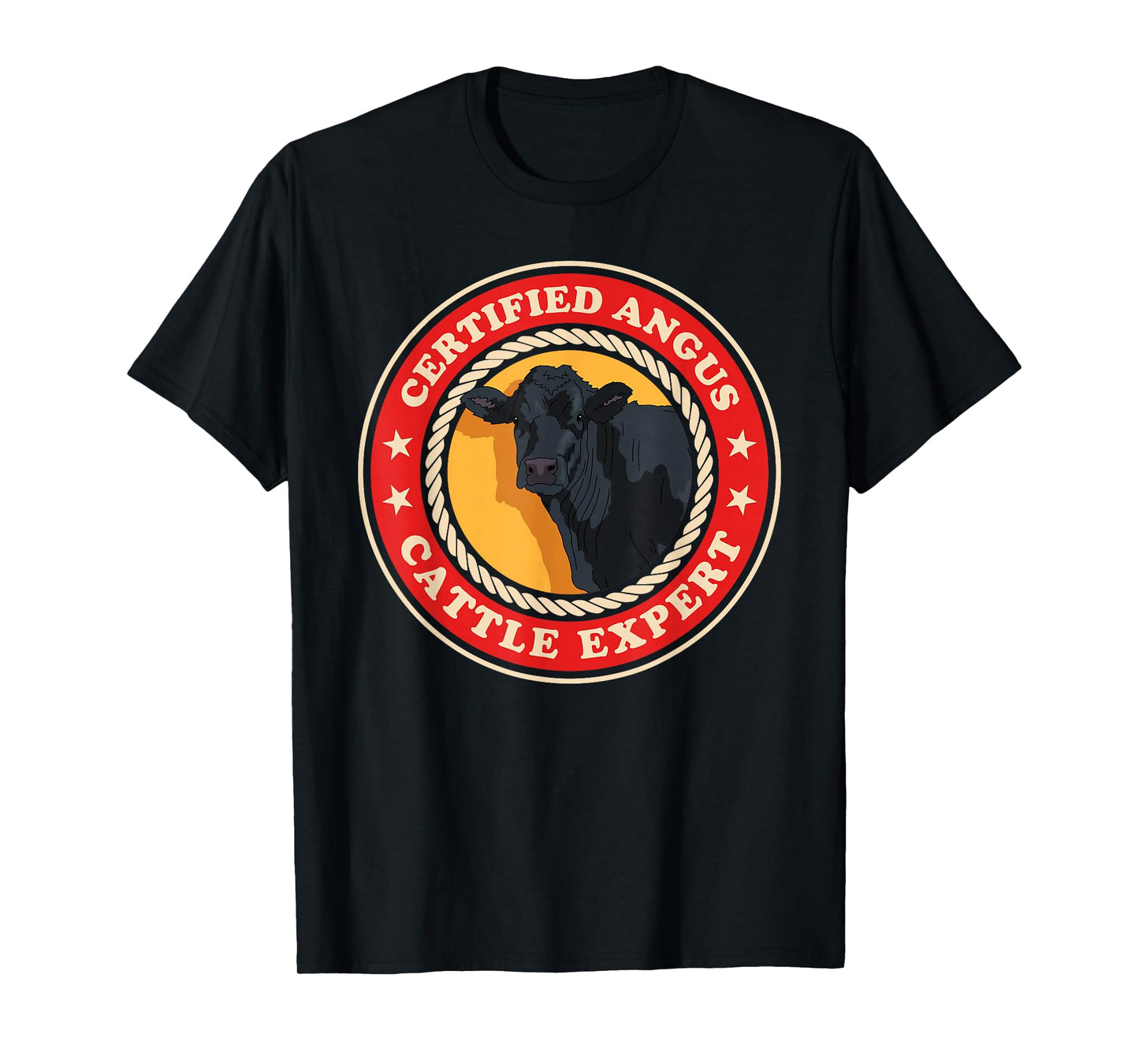 Angus Cattle Expert | Black Angus Cow T-Shirt