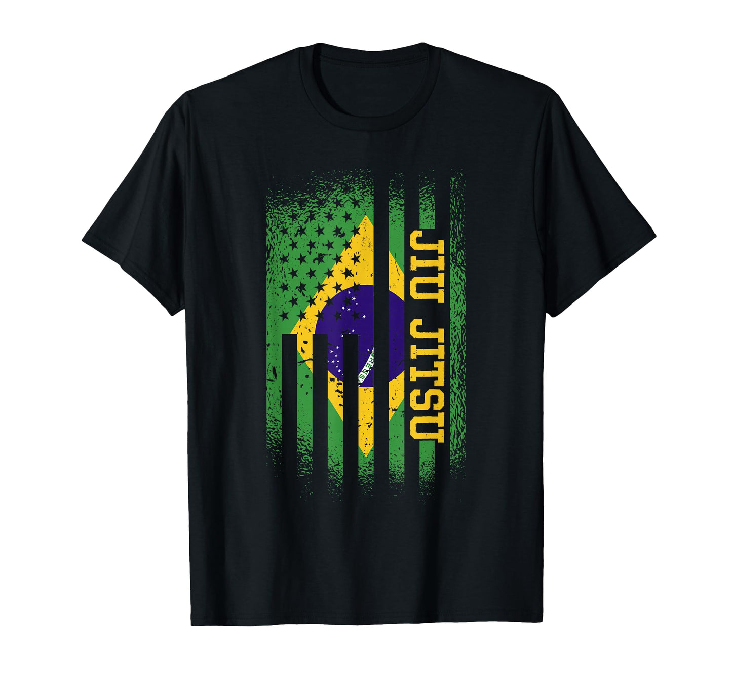 Jiu Jitsu Brasilian And American Flag, Brazilian Jujitsu T-Shirt
