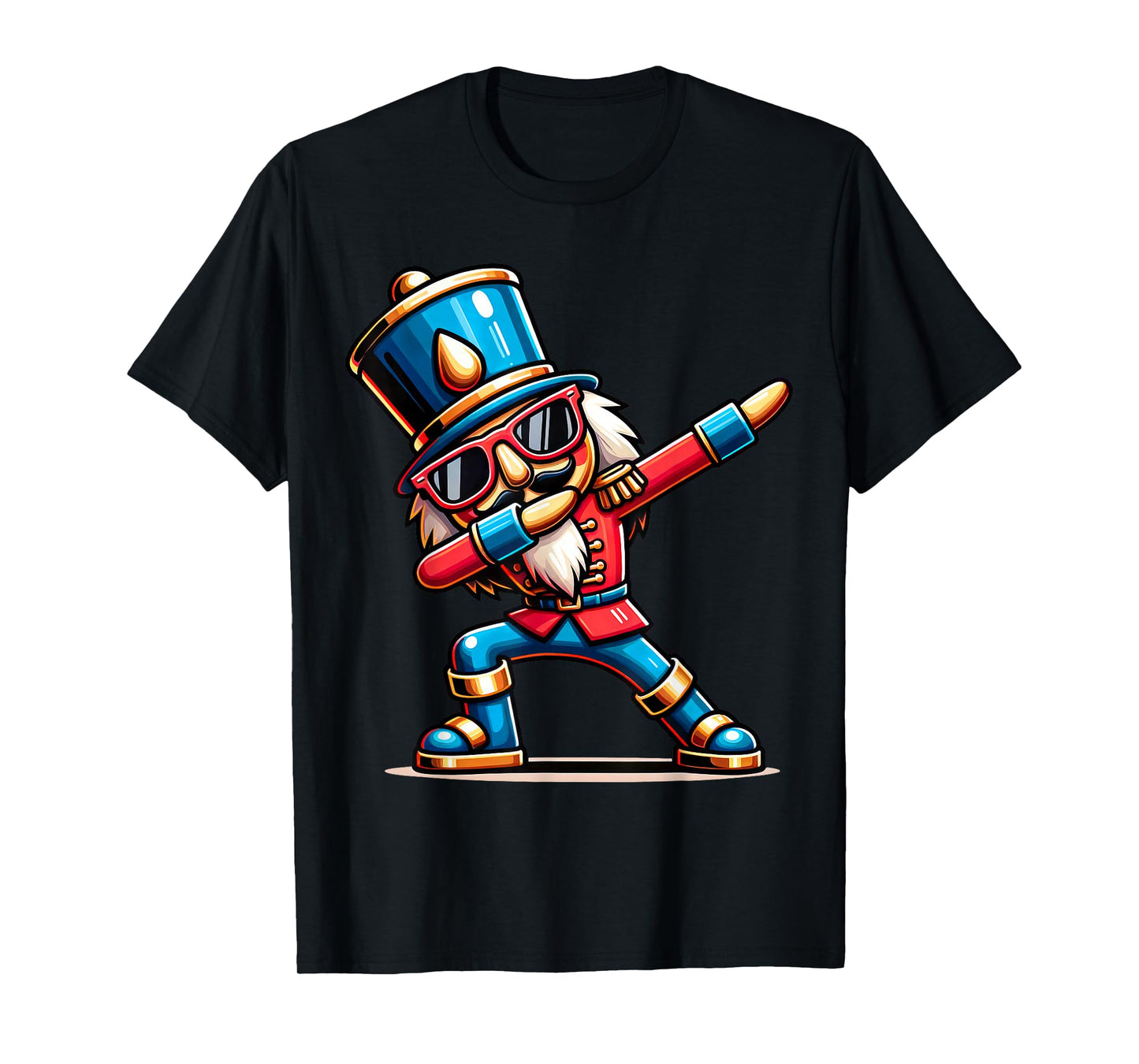 Christmas Nutcracker Dabbing Boys Santa Xmas Funny T-Shirt