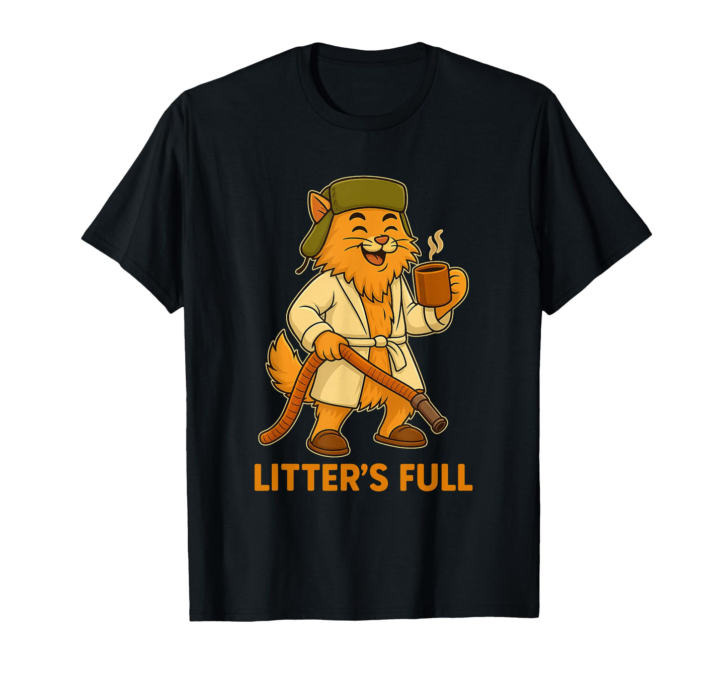 Funny Christmas Vacation Litter s Full Cat Parody Tee T-Shirt