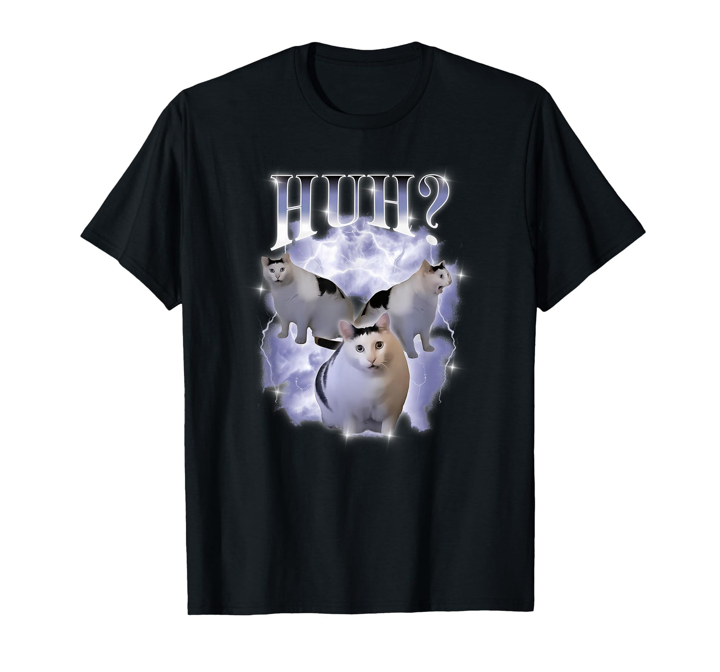 Huh Cat Chonky Meme Cat Lovers Humor T-Shirt