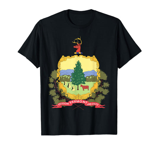 Vermont VT state Flag T-shirt Tee Tees T Shirt Tshirt T-Shirt