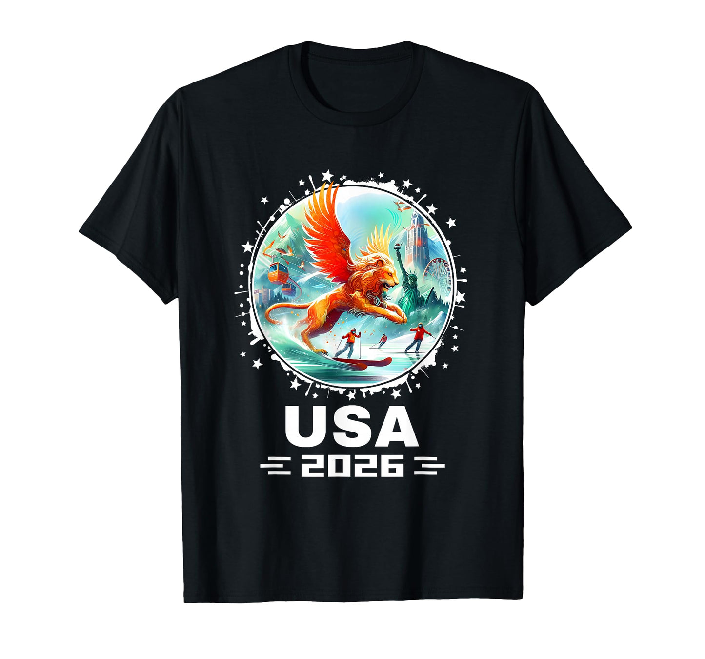 USA 2026 Go United States Winter Sports USA Team 2026 USA T-Shirt