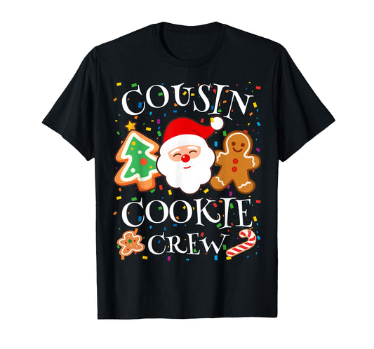 Christmas 2025 Cousin Cookie Baking Crew Squad Family Kids T-Shirt