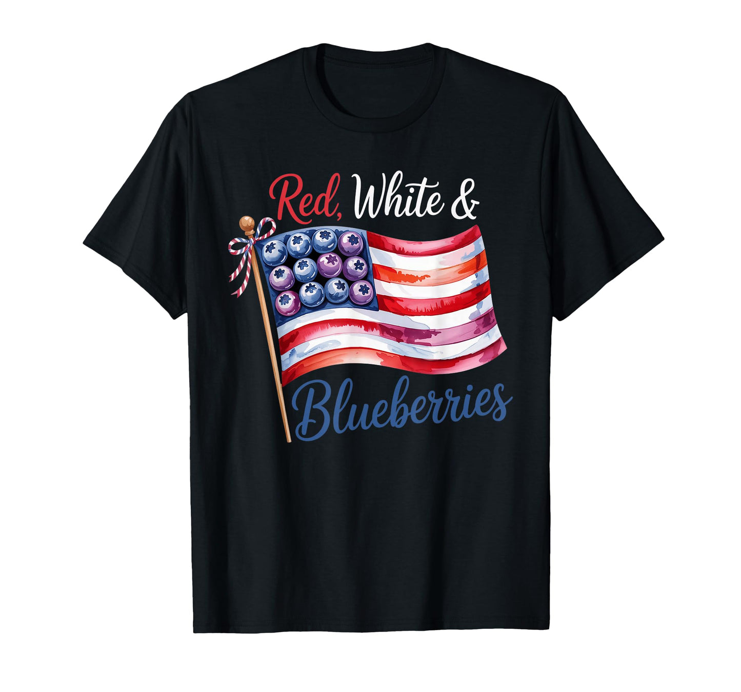 Red, White and Blueberries Women Men T-Shirt