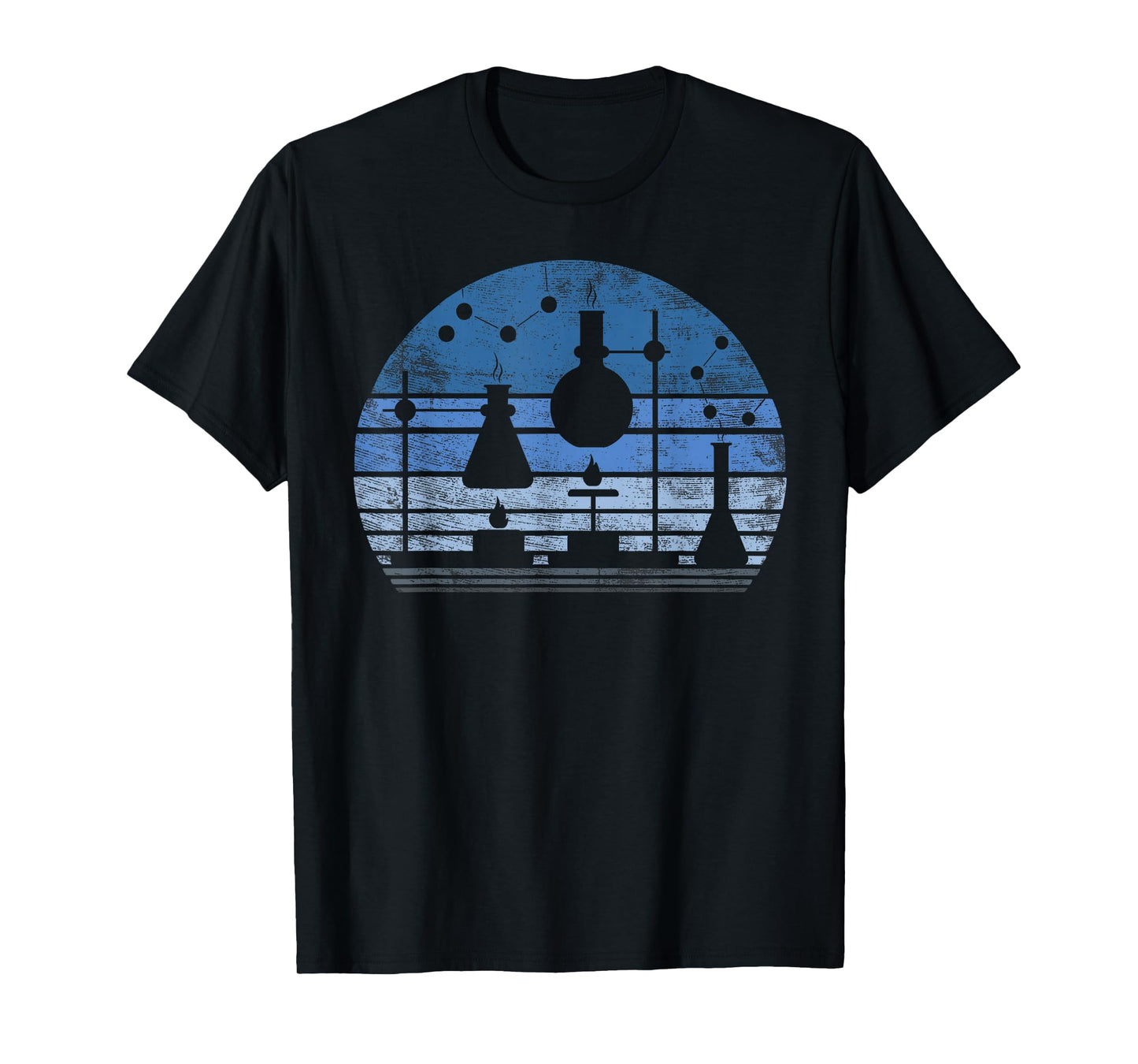 Chemist Scientist Gift Funny Retro Test Tube Flask Chemistry T-Shirt
