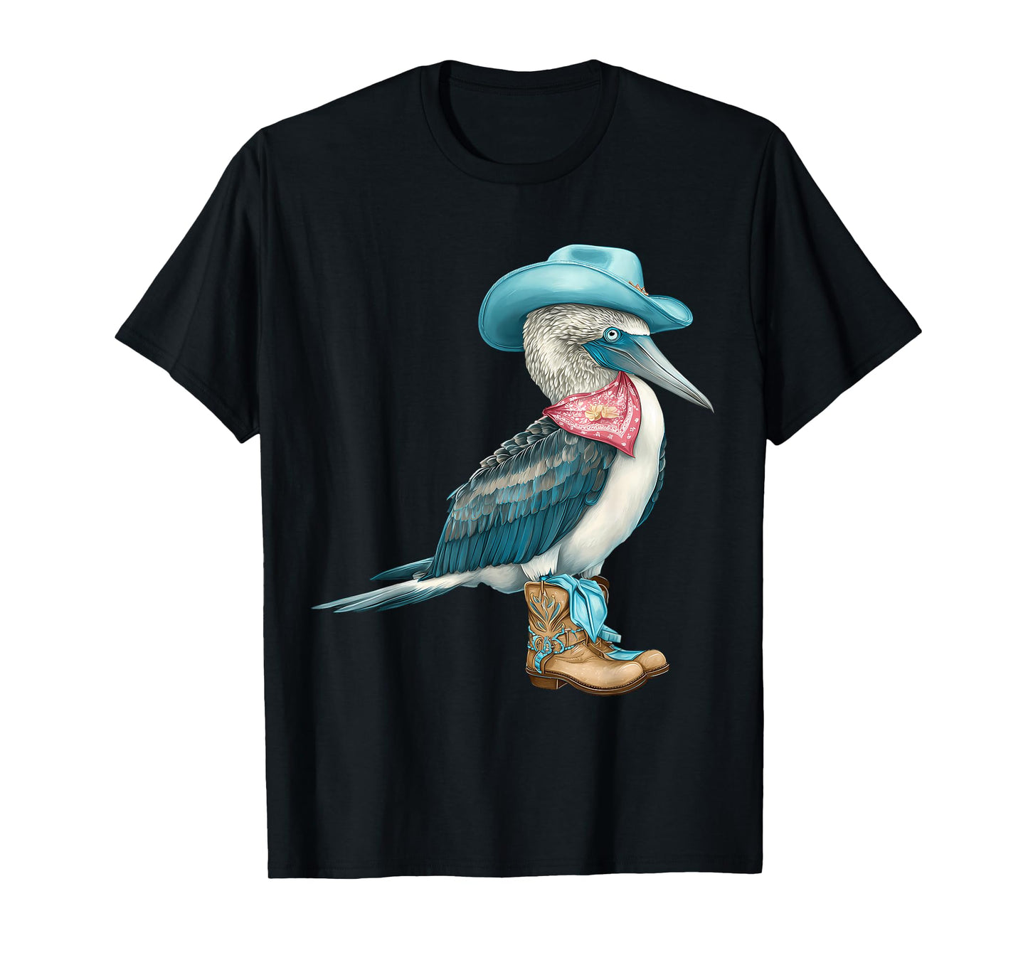 Country Cowboy Blue Footed Booby Rodeo Cowgirl Western T-Shirt