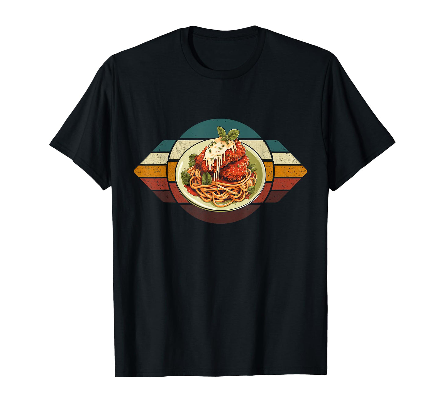 Parmigiana Retro Parmesan Chicken Parm Vintage Italian Food T-Shirt