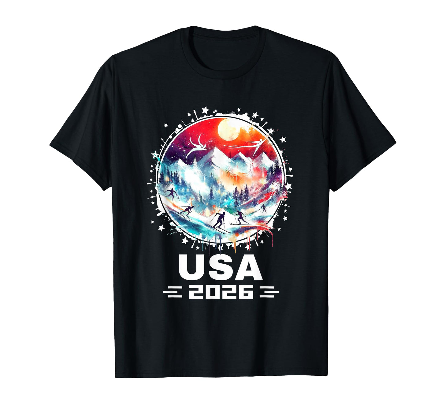USA 2026 Go United States Winter Sports USA Team 2026 USA T-Shirt