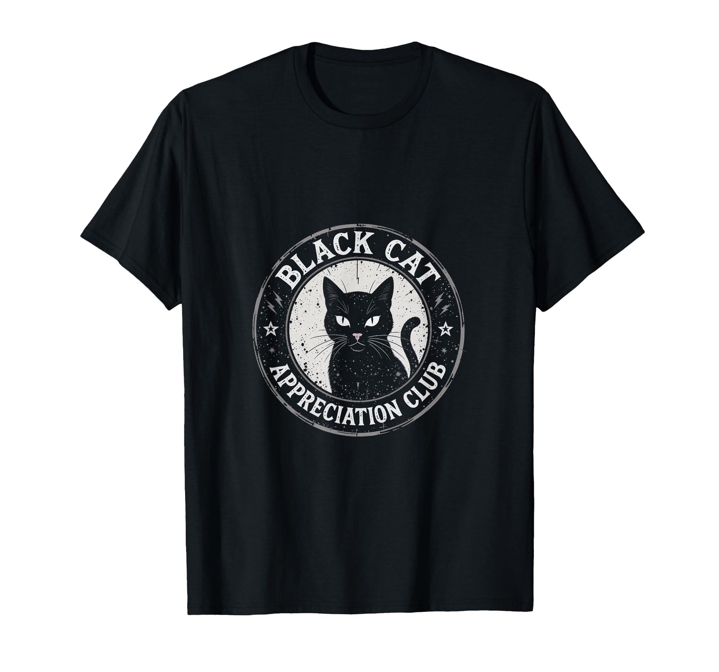 Black Cat Appreciation Club Halloween Costume T-Shirt
