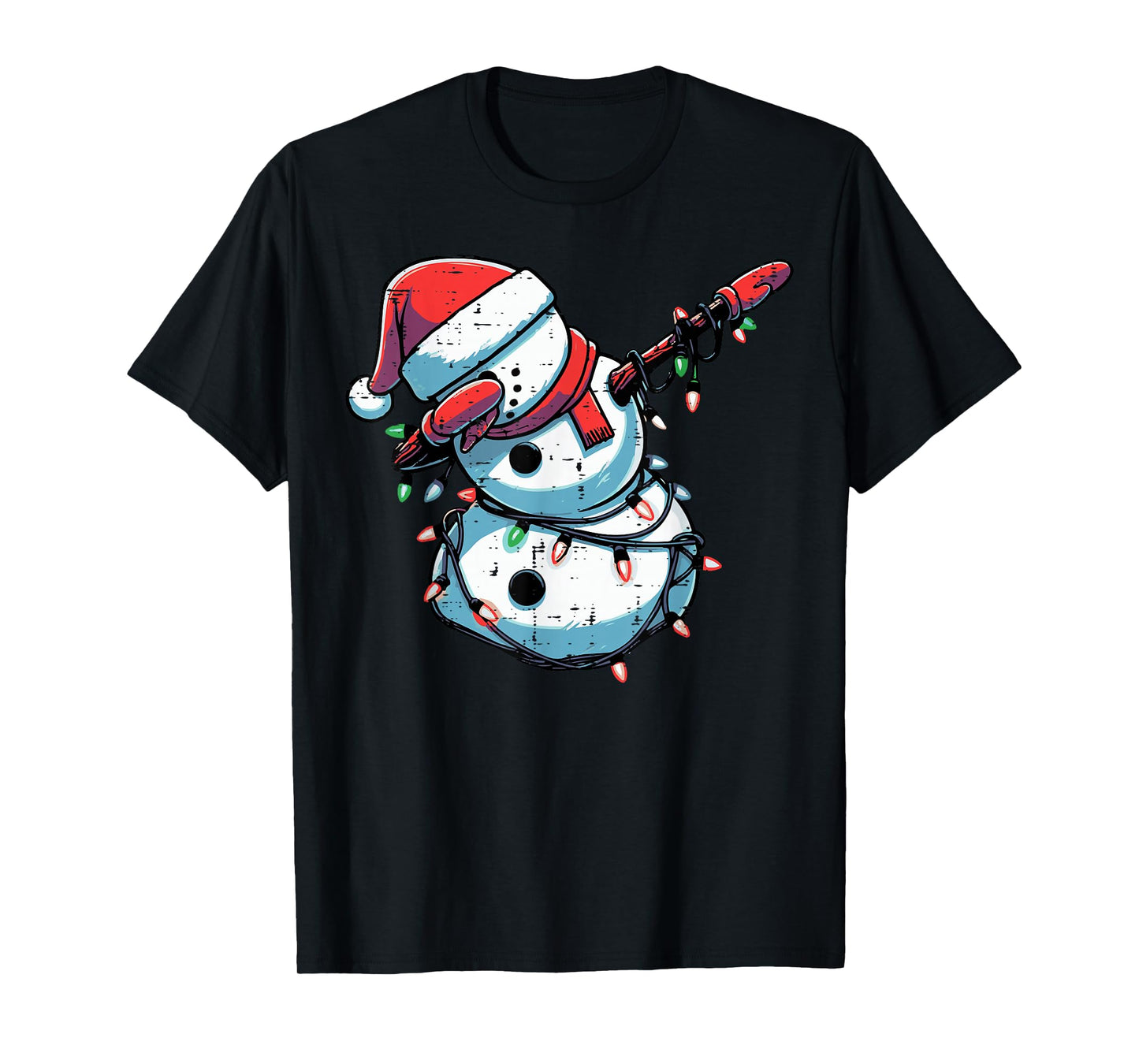 Christmas Dabbing Snowman Funny Xmas Boys Girls Kids Toddler T-Shirt